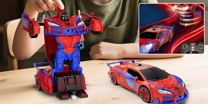 Rovanto | Coche teledirigido que se transforma en robot, con luces y sonido