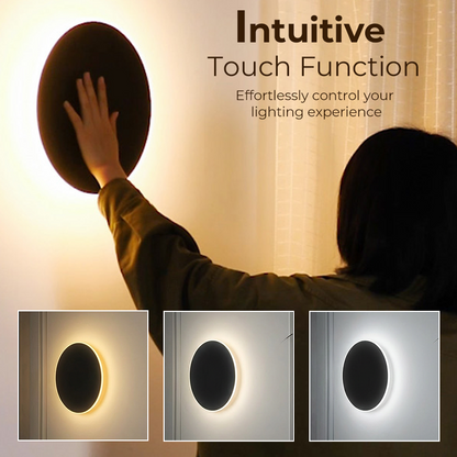 Eclivo | LED Wandleuchte innen mit Touch-Steuerung, dimmbar, drei Lichtfarben