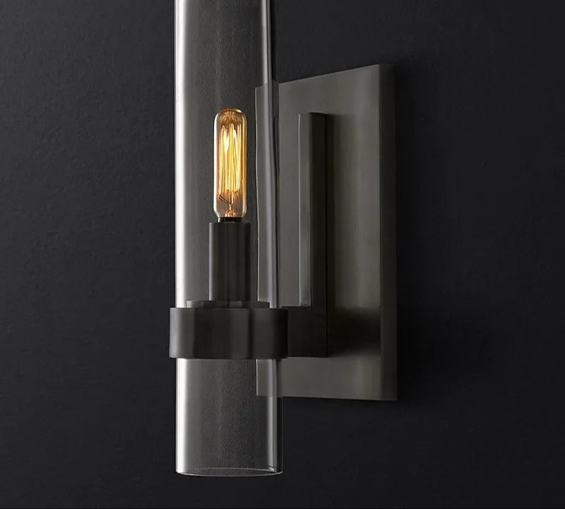 Lampada da parete design nera – Lampada LED a forma di fiamma per un living moderno