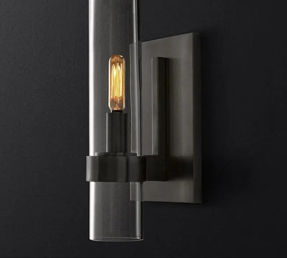 Lampada da parete design nera – Lampada LED a forma di fiamma per un living moderno