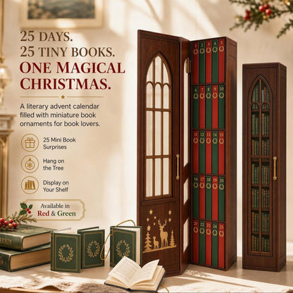 Librelo | Adventskalender mit 25 Mini-Büchern zum Aufhängen