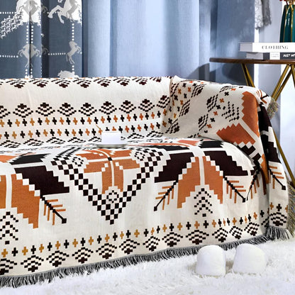 Coperta da picnic boho | Motivo marocchino | Idrorepellente | Misto microfibra-cotone