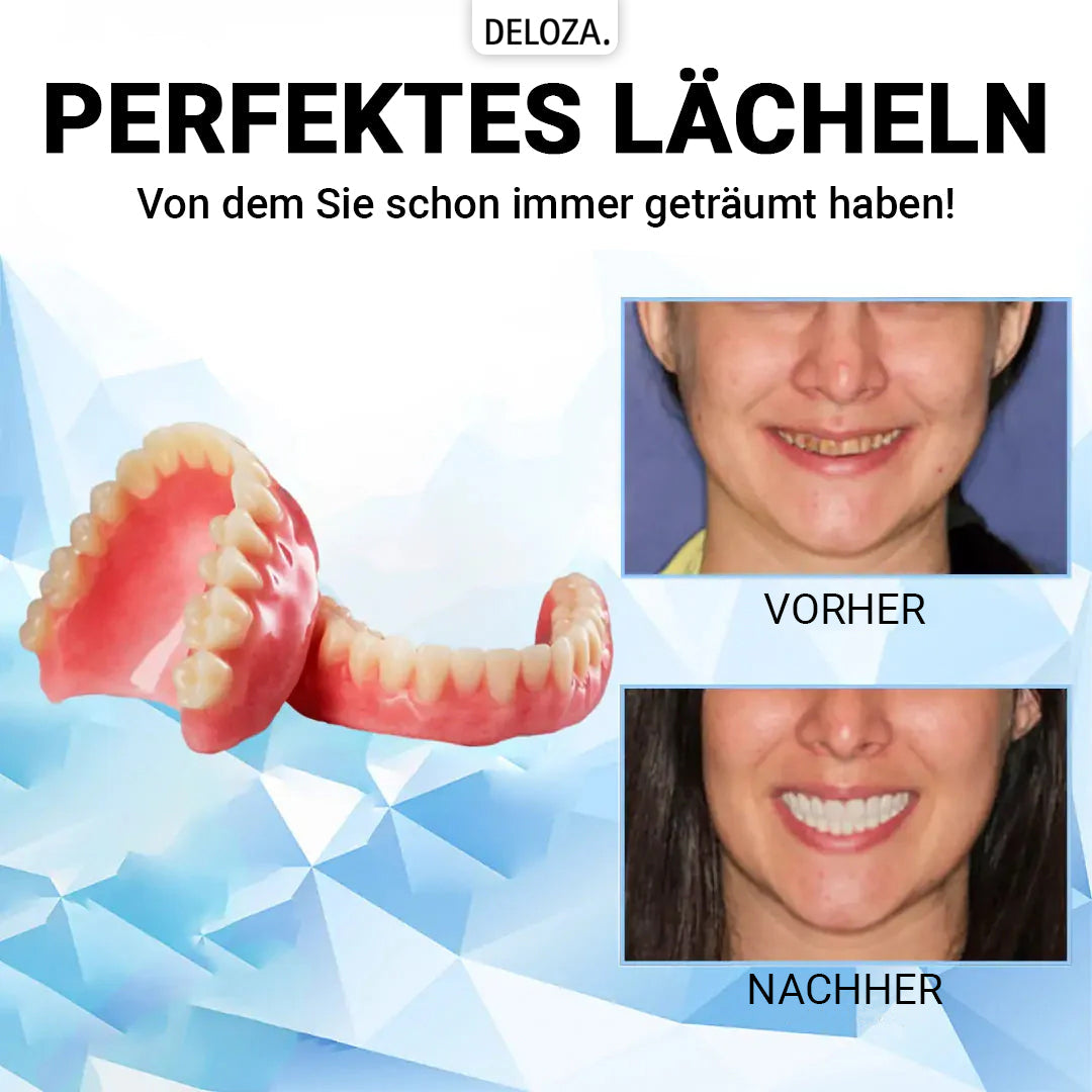 Flexibler Zahnersatz aus Silikon - Kosmetische Zahnprothese