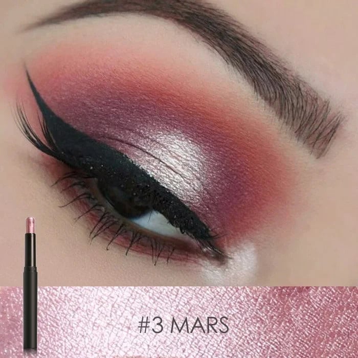 FlashLuxe | Lápiz de sombra de ojos y delineador 2 en 1, resistente al agua y a las manchas
