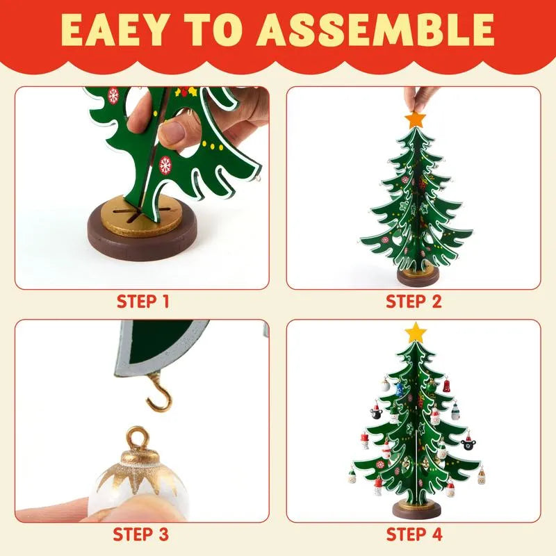 Wintavo | Children’s Christmas tree advent calendar with 24 hanging ornaments