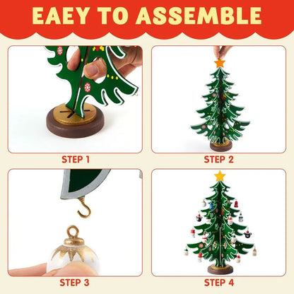Wintavo | Children’s Christmas tree advent calendar with 24 hanging ornaments