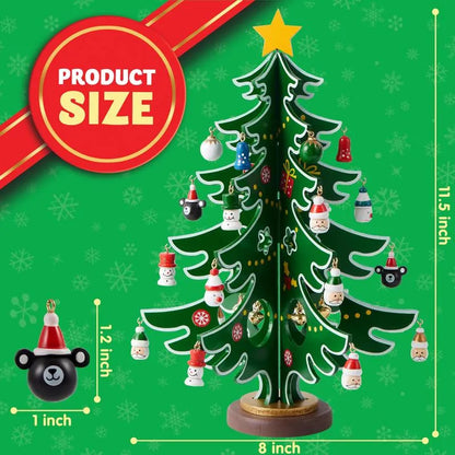 Wintavo | Children’s Christmas tree advent calendar with 24 hanging ornaments