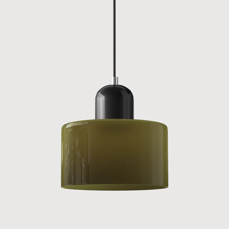 Lampada a sospensione Bauhaus con vetro a sfera | Design senza tempo | Vetro e metallo | Portalampada E27