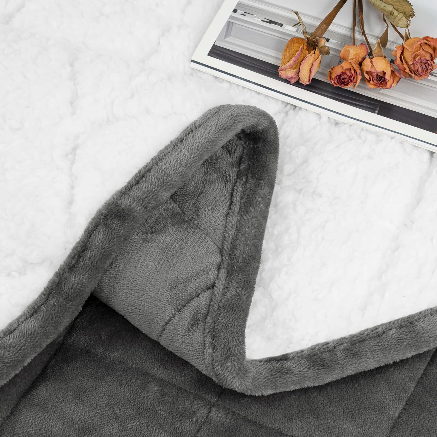 Søvna Balans | Heavy Sherpa Therapy Blanket for Restful Sleep