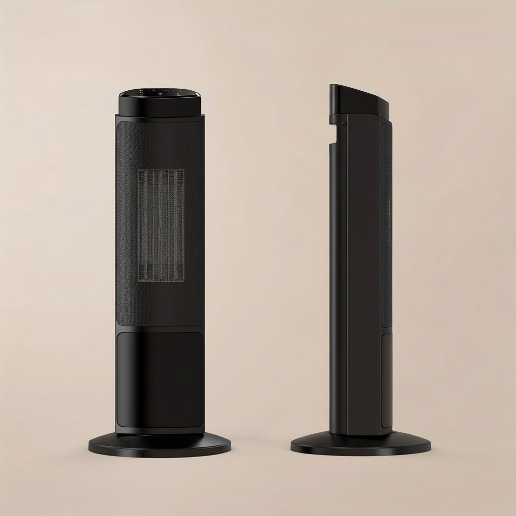 Warmira | Termoventilatore da 1500 W con telecomando, timer e protezione antiribaltamento