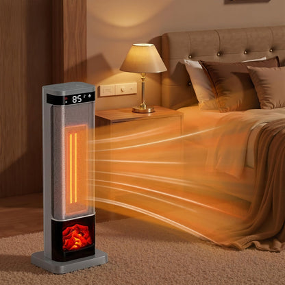 Warmira | Termoventilatore da 1500 W con telecomando, timer e protezione antiribaltamento