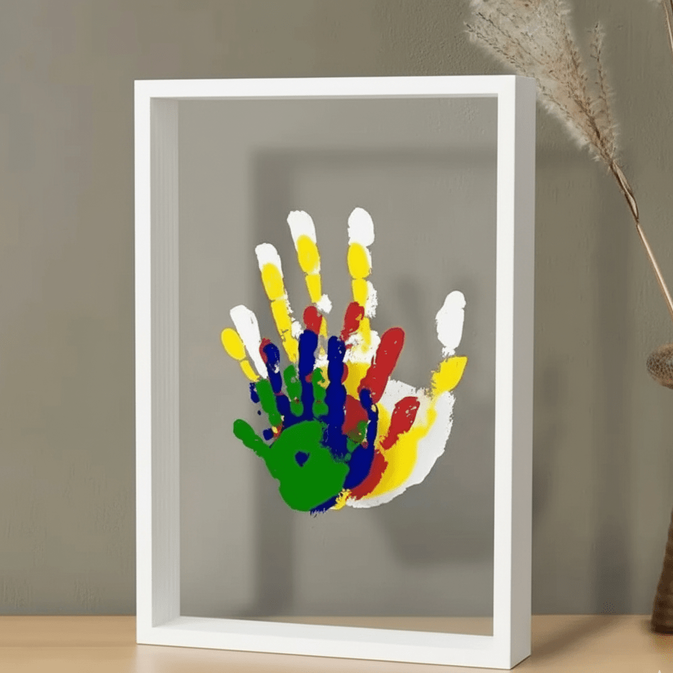 Spurella | Baby Abdruckset mit Ton und Holzrahmen für Hand und Fuß