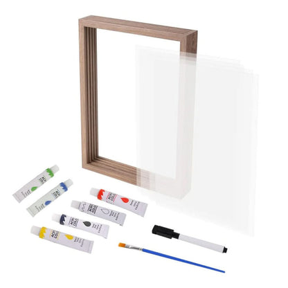 Spurella | Baby Abdruckset mit Ton und Holzrahmen für Hand und Fuß