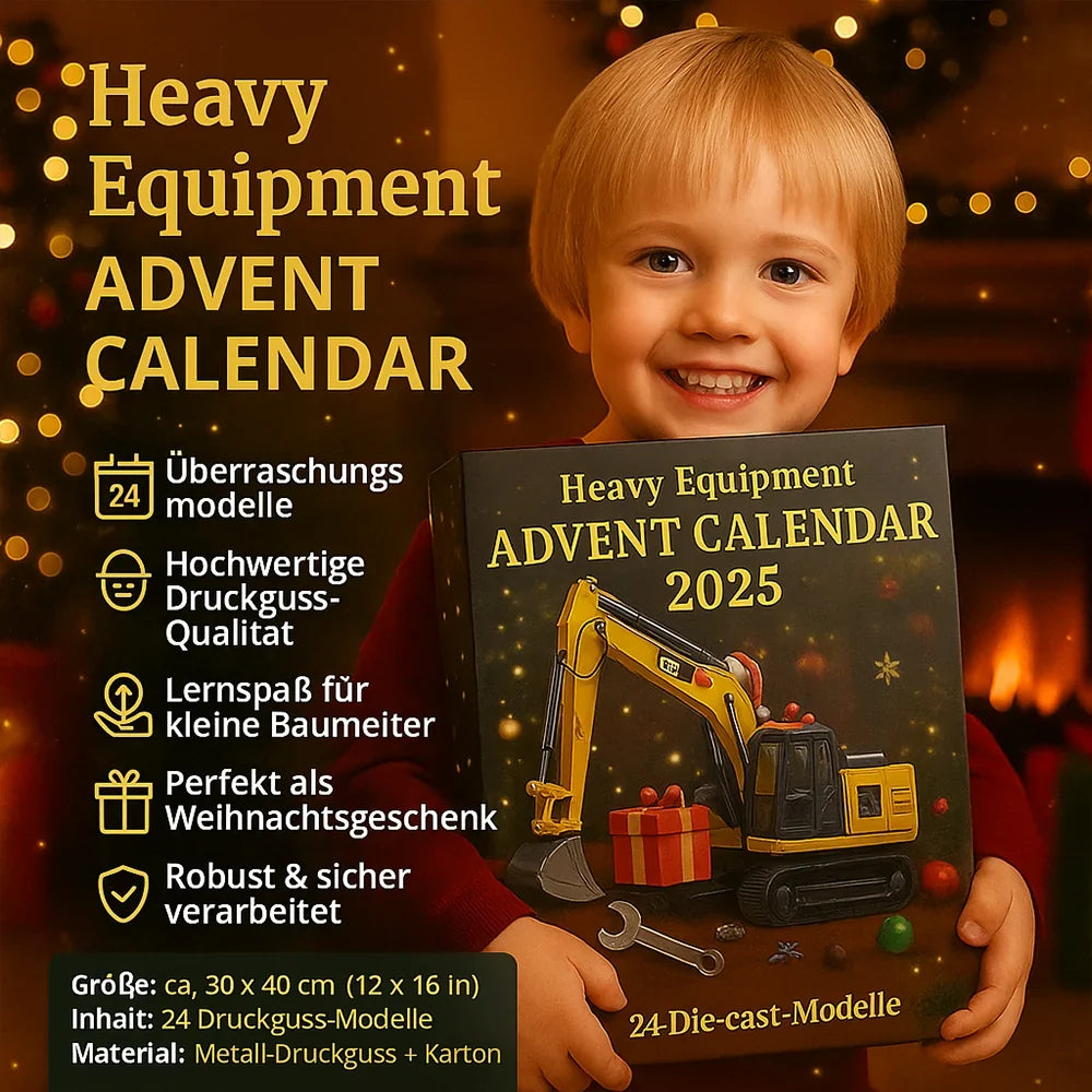 Baumaschinen Adventskalender 2026