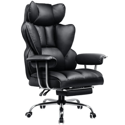Valona – Ergonomic Fabric Gaming Chair with Footrest & Springy Seat Cushion