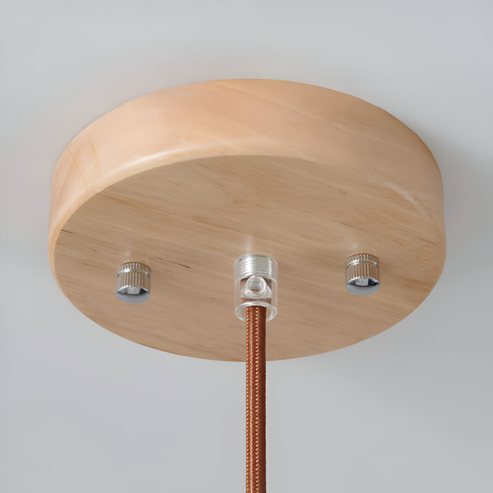 AkariLuxe Lampada a sospensione – Elegante lampada a sospensione in vetro bianco rigato in stile Japandi
