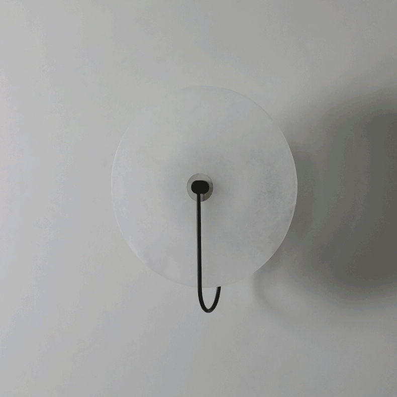 AlabasterBeam | Applique in alabastro | Illuminazione da parete LED lussuosa con luce calda per interni moderni e classici