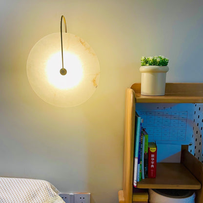 AlabasterBeam | Applique in alabastro | Illuminazione da parete LED lussuosa con luce calda per interni moderni e classici