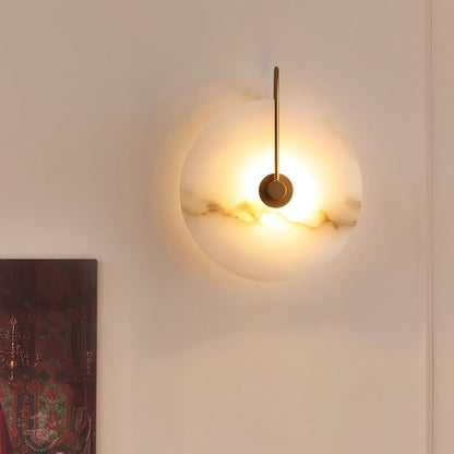 AlabasterBeam | Applique in alabastro | Illuminazione da parete LED lussuosa con luce calda per interni moderni e classici