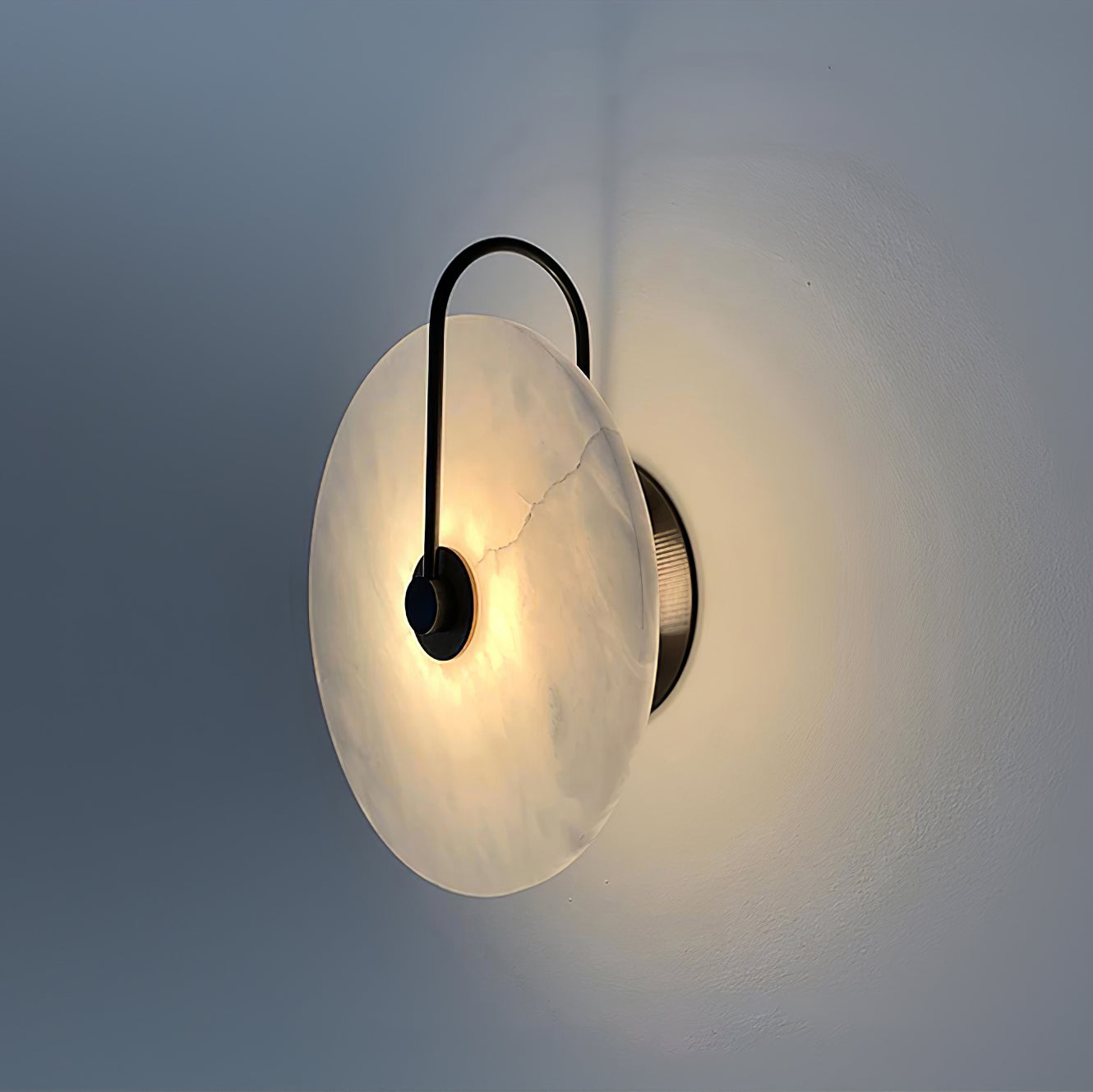 AlabasterBeam | Applique in alabastro | Illuminazione da parete LED lussuosa con luce calda per interni moderni e classici
