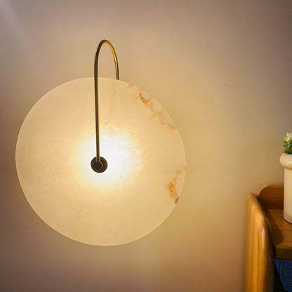 AlabasterBeam | Applique in alabastro | Illuminazione da parete LED lussuosa con luce calda per interni moderni e classici