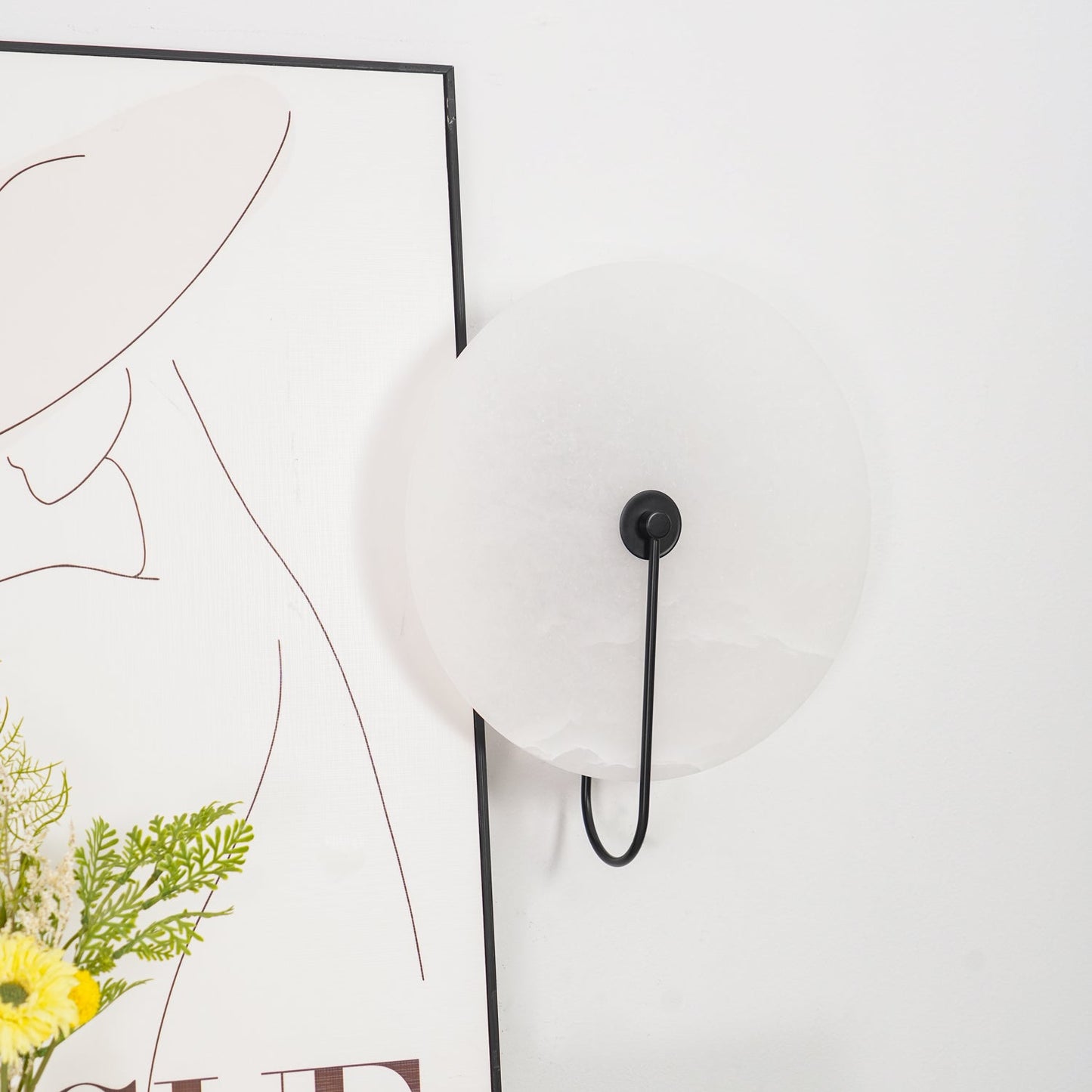 AlabasterBeam | Applique in alabastro | Illuminazione da parete LED lussuosa con luce calda per interni moderni e classici
