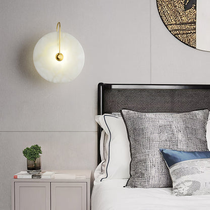 AlabasterBeam | Applique in alabastro | Illuminazione da parete LED lussuosa con luce calda per interni moderni e classici