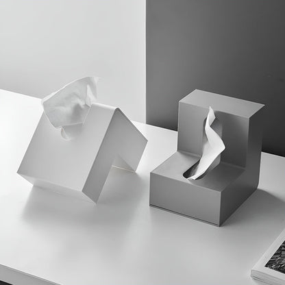 AngleEase – Modern L-Shaped Tissue Holder | Square Storage Box for Tissues