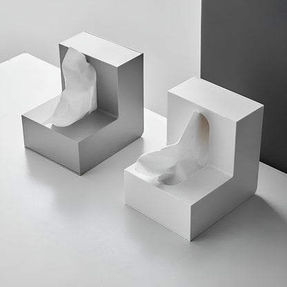 AngleEase – Modern L-Shaped Tissue Holder | Square Storage Box for Tissues