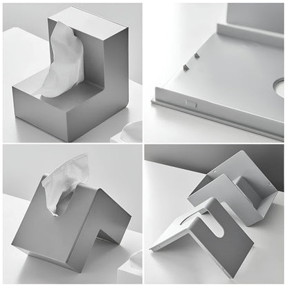 AngleEase – Modern L-Shaped Tissue Holder | Square Storage Box for Tissues
