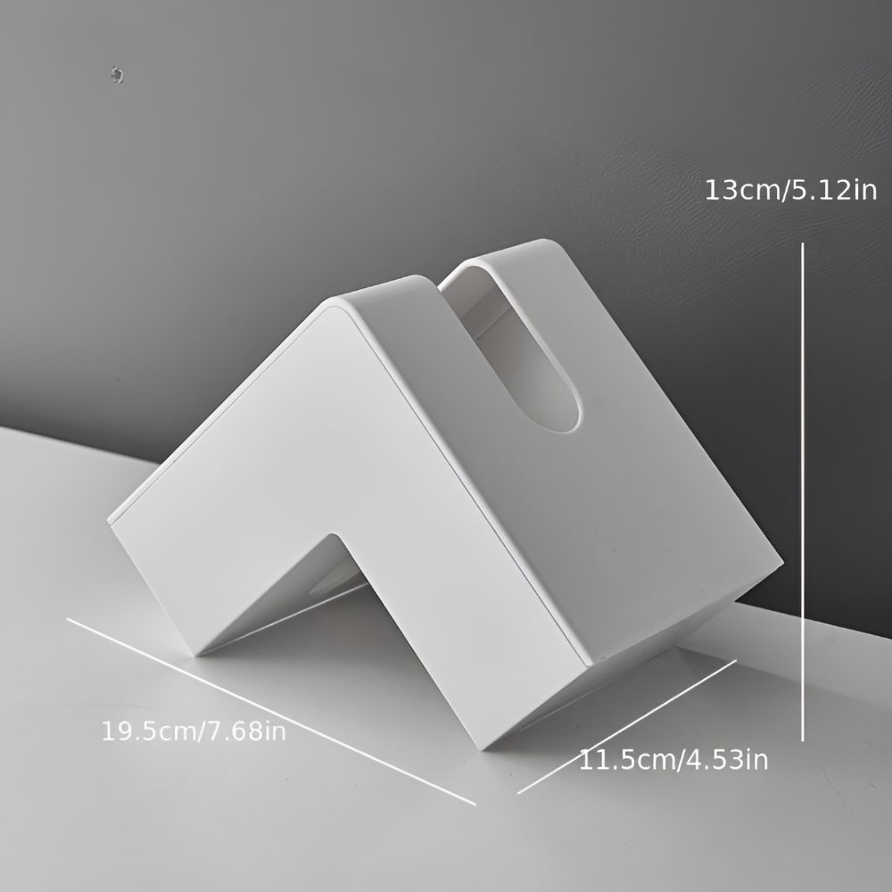 AngleEase – Modern L-Shaped Tissue Holder | Square Storage Box for Tissues