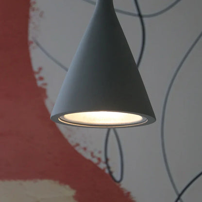 Lampada a sospensione Laval Cement effetto cemento – Lampada industriale a sospensione