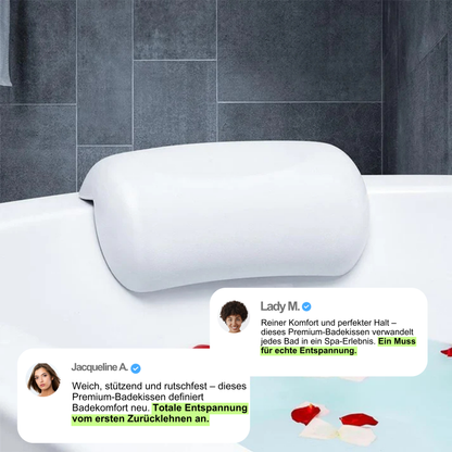Nuvoria Spa | Ergonomic, Non-Slip Bath Pillow for Relaxing Full Baths