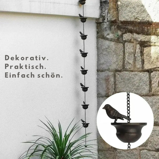 AquaMelodie | Elegante Regenkette aus pulverbeschichtetem Eisen 0
