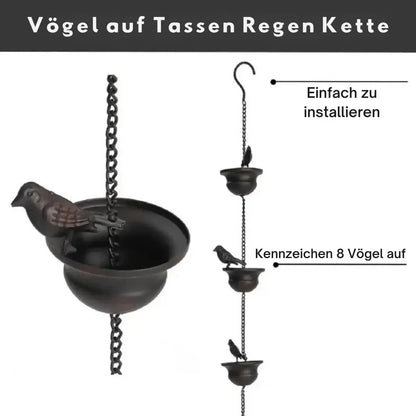 AquaMelodie | Elegante Regenkette aus pulverbeschichtetem Eisen 5