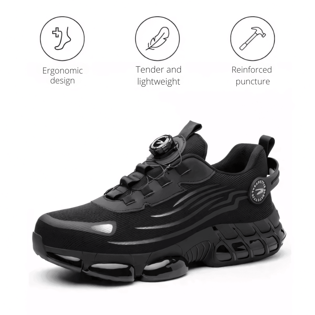 Stapora | Scarpe antinfortunistiche da uomo con chiusura a rotella e suola antiscivolo