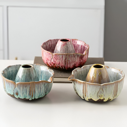 Set Matcha 8 pezzi | Ciotola in ceramica fatta a mano 550 ml | Con accessori in bambù