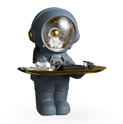 AstroTray – Vassoio decorativo astronauta in resina | Ciotola moderna per chiavi e accessori