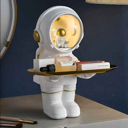 AstroTray – Vassoio decorativo astronauta in resina | Ciotola moderna per chiavi e accessori