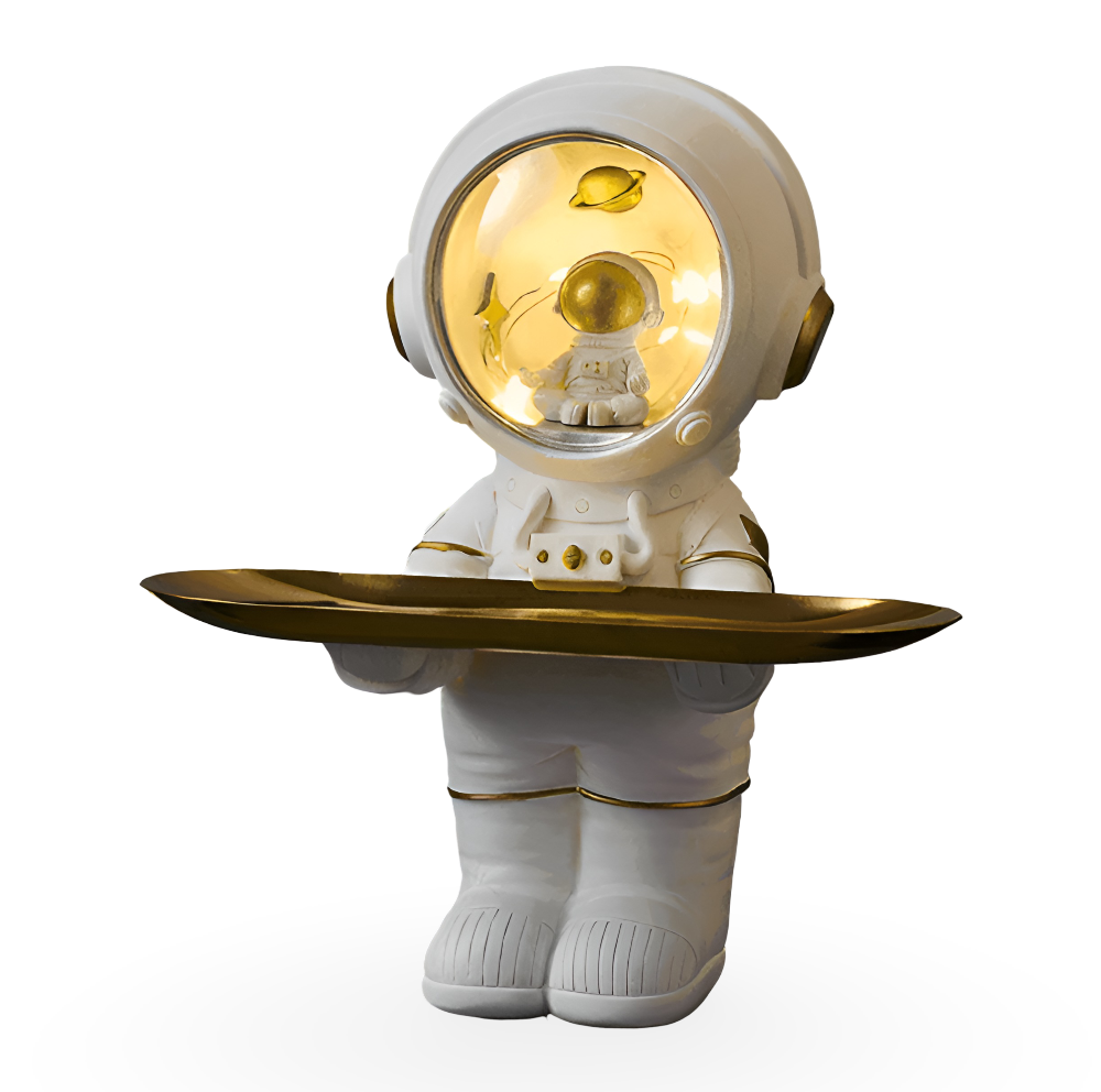 AstroTray – Vassoio decorativo astronauta in resina | Ciotola moderna per chiavi e accessori