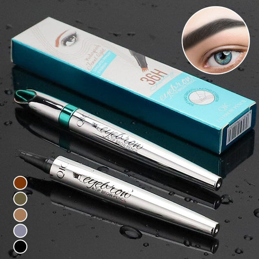 Bravina | Augenbrauenstift wasserfest mit 4-fach Gabelspitze für 3D-Look