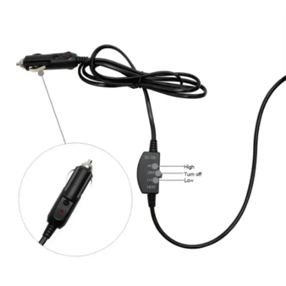 Hitzana | Beheizter Autositzbezug für die Rückbank, 12V, regelbar, 48 x 130 cm