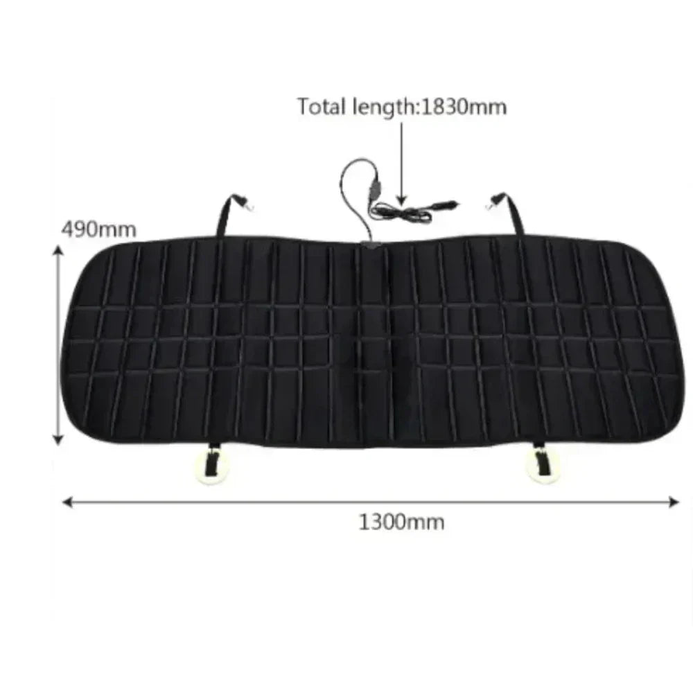 Hitzana | Beheizter Autositzbezug für die Rückbank, 12V, regelbar, 48 x 130 cm