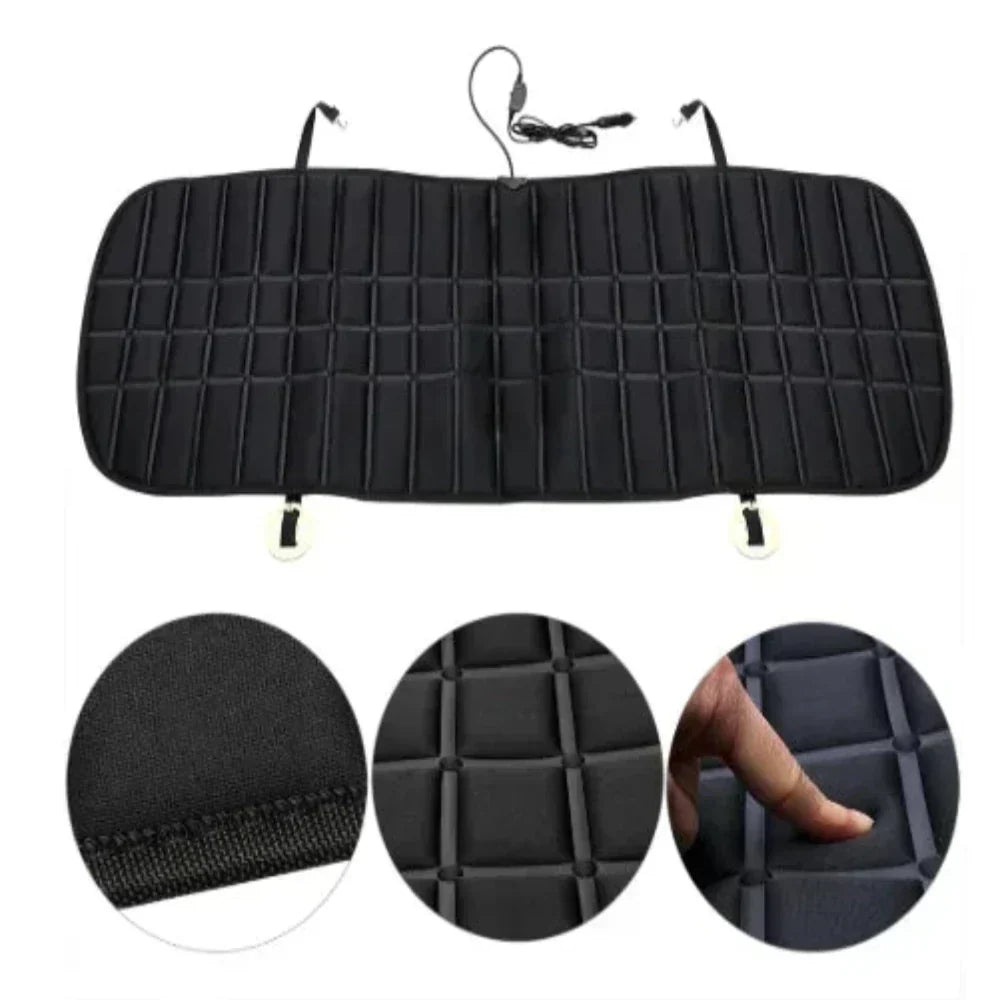 Hitzana | Beheizter Autositzbezug für die Rückbank, 12V, regelbar, 48 x 130 cm