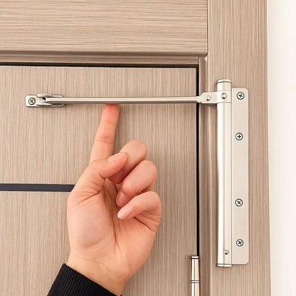 Schliva | Türschließer mit Feder für Innentüren, 4 Stufen einstellbar, Edelstahl