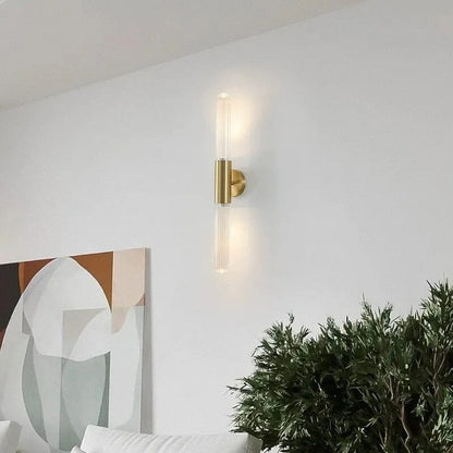 Lampada da parete moderna in vetro a bastoncino – Design LED elegante per soggiorno, camera da letto e corridoio