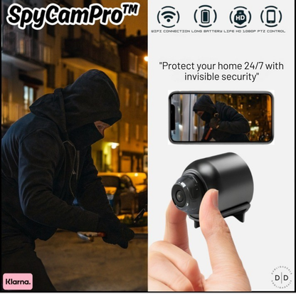 Wachira | Mini telecamera di sorveglianza Wi-Fi con visione notturna, app in diretta e avviso di movimento