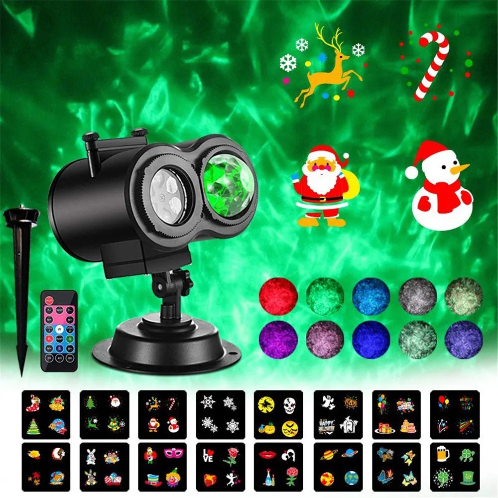 Lumiproj | Proyector navideño LED con 16 motivos para interior y exterior