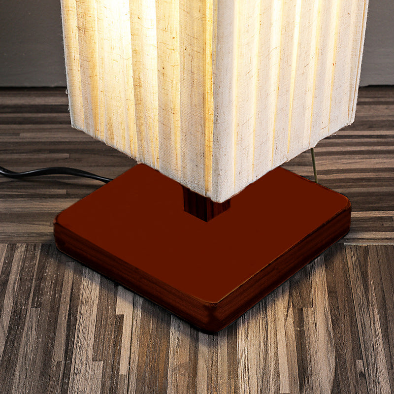 ZenLight | Lampada da terra Japandi in noce | Design in legno naturale e atmosfera LED calda per ambienti abitativi