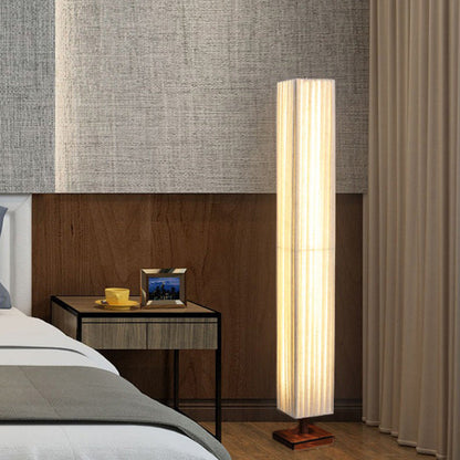 ZenLight | Lampada da terra Japandi in noce | Design in legno naturale e atmosfera LED calda per ambienti abitativi